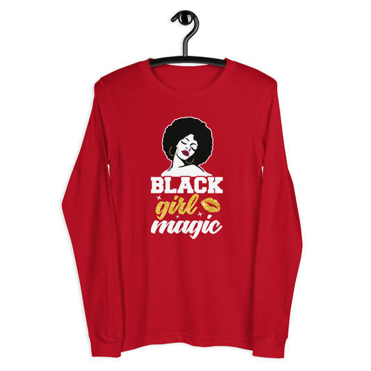 black girl magic long sleeve shirt - Thecoloringpen