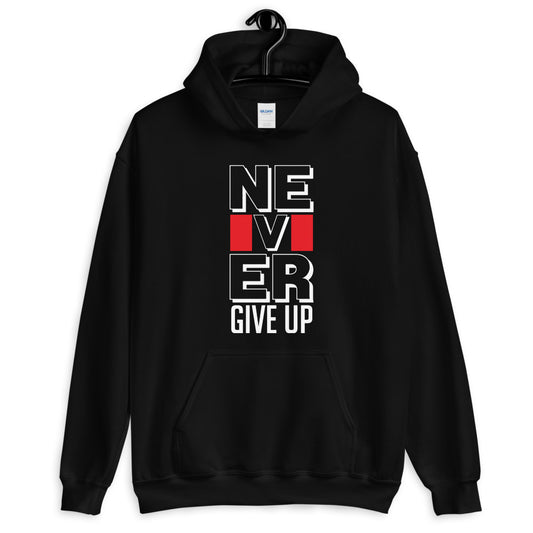 never give up hoodie